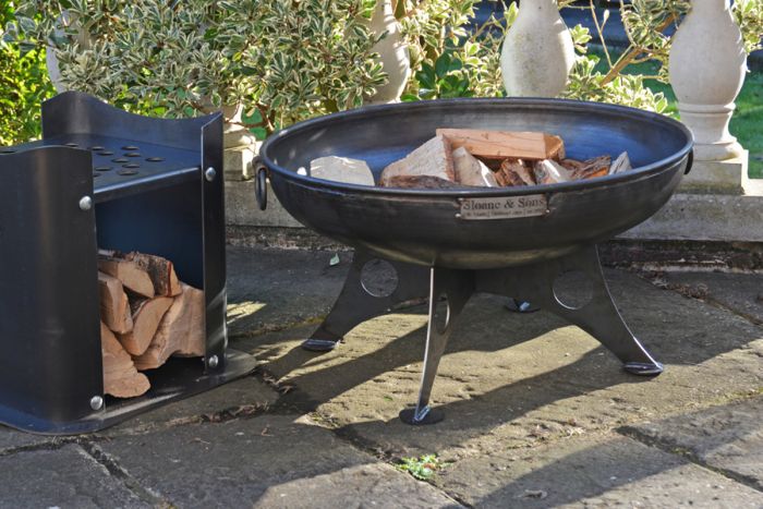 Portable Polzeath BBQ Metal Fire Pit