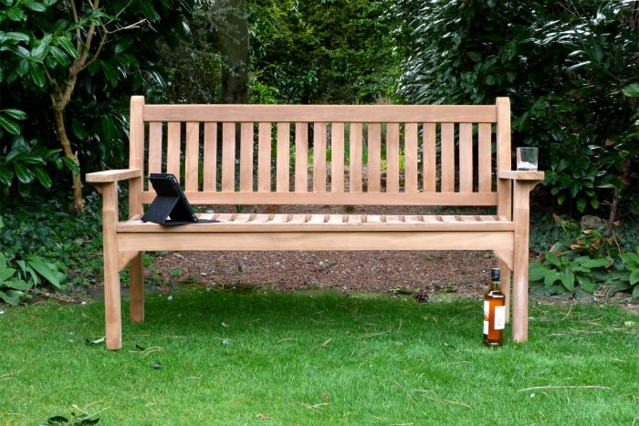 Westminster Flat Arm Wooden Bench 1.5m