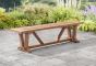 Kuta Medium Bakewell Teak Rectangle Backless Bench 180 Cm