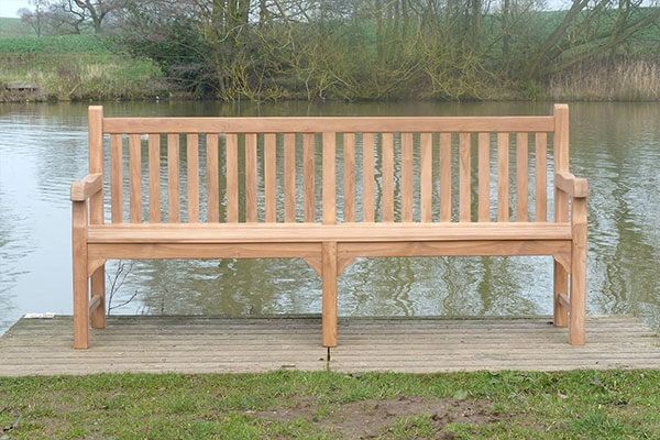 Balmoral Teak Commercial Bench 5 Seater 2.1m