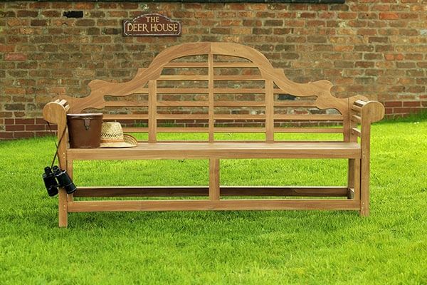 Lutyens Teak Garden Bench 4 Seater 1.8m