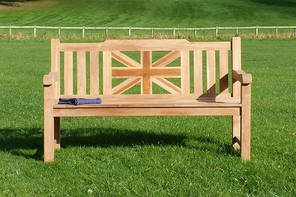Sandhurst Teak Memorial Bench 3 Seater 1.5m