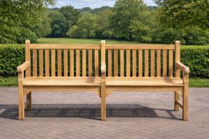 Balmoral Teak Memorial Bench 5 Seater 2.1m