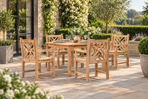 Banbury 4 seater teak dining set