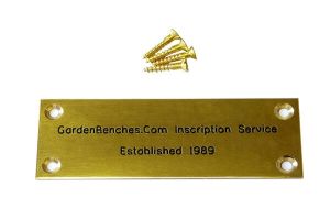 Memorial Bench Engraved Plaque