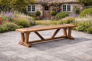 Backless Four Seater Salisbury Bench