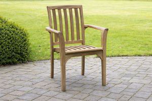 Teak Outdoor Stacking Patio Dining Chairs