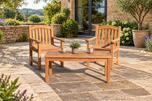 Turnberry teak garden chair set
