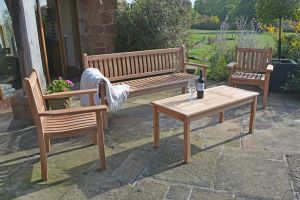 Westminster flat arm 1.8m bench set 